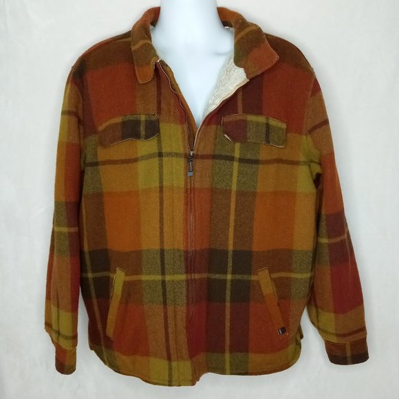 Prana Other - Prana Wool Flannel Fleece Sherpa Lining Button Jacket Shirt (XL)